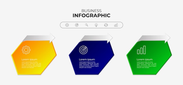 Vector infographic label template with icons 3 options or steps Infographic for business concept Can be used for info graphics flowcharts presentations websites banners and more