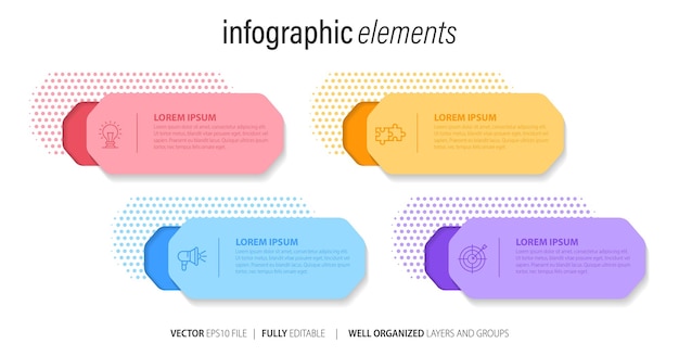 Vector infographic template