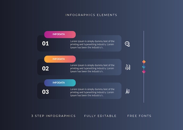 Vector infographics template for the chart diagram web design presentation workflow layout