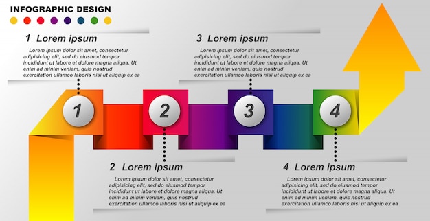 Vector information graphics template.