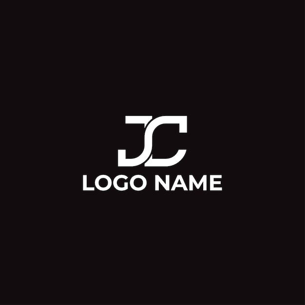 Vector initial JC logo design vector