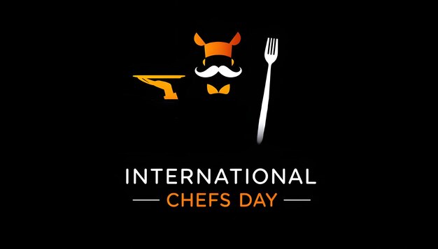 Vector International chefs day poster logo