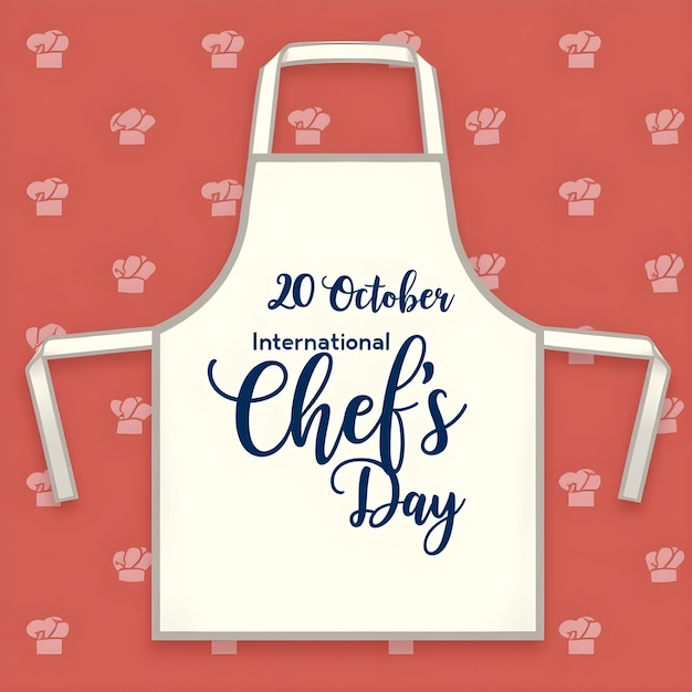 Vector vector international chefs day poster logo