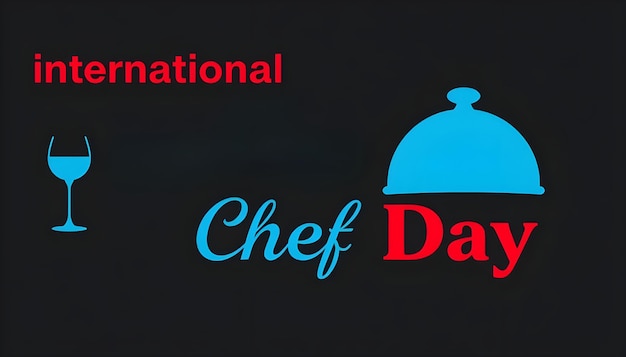 Vector International chefs day poster logo