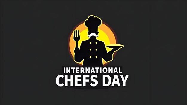 Vector International chefs day poster logo