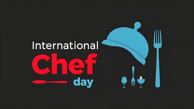 Vector International chefs day poster logo