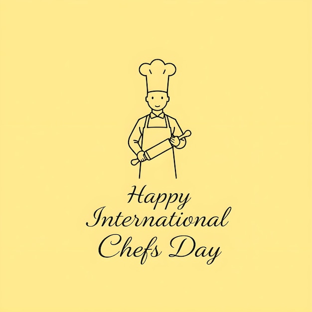 Vector International chefs day poster logo