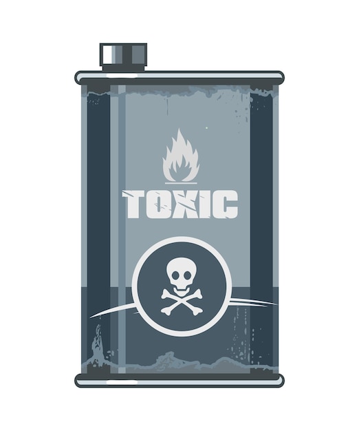 Vector iron can with toxic substance3