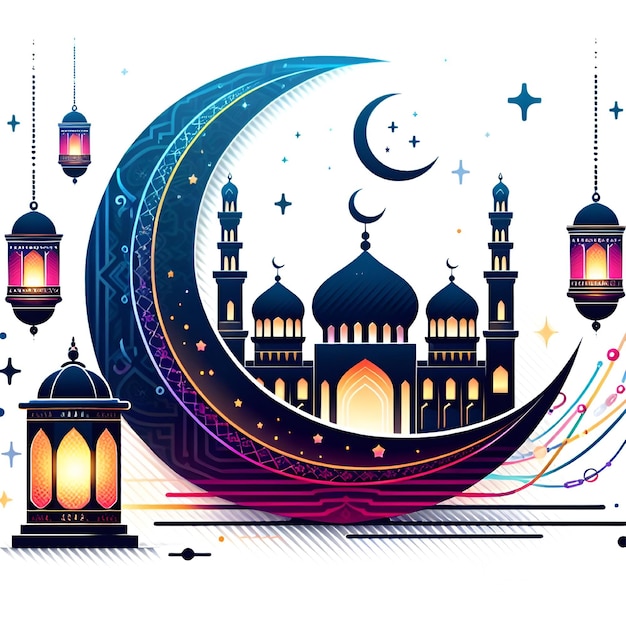 Vector Islamic mosque logo design