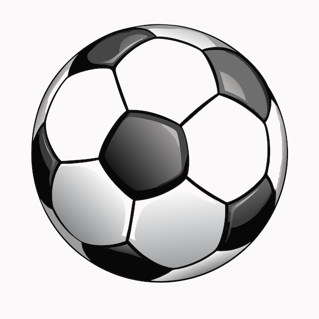 Vector vector isolated realistic soccer ball over white on a isolated white background 9