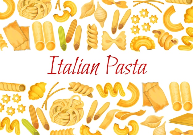 Vector Italian pasta restaurant poster