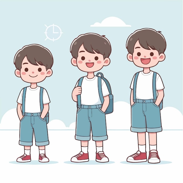 vector kids illustration