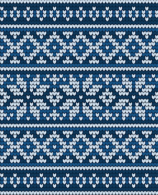 Vector knitted geometrical pattern. Wool Knitting Sweater Design.