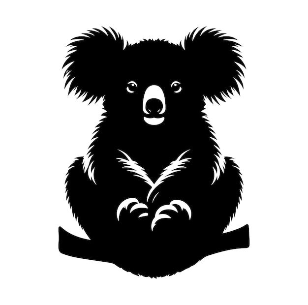 vector koala silhouette