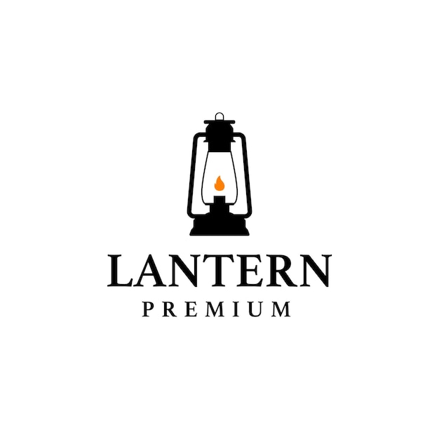 Vector lantern classic lamp logo design concept illustration idea