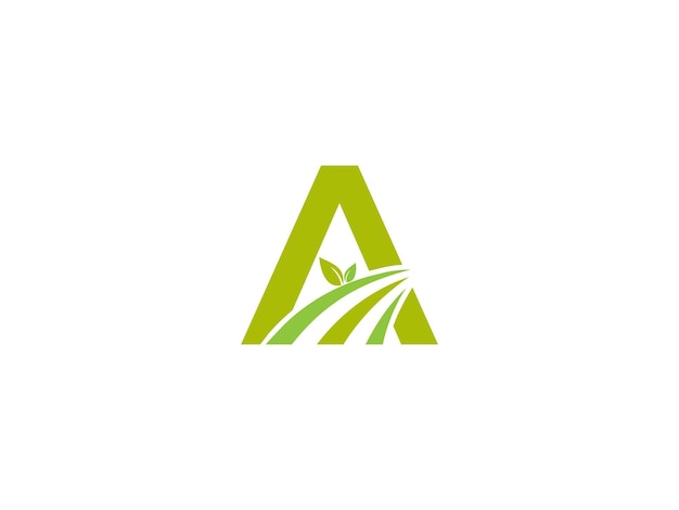 Vector letter A agriculture logo agriculture farm logo based on the alphabet