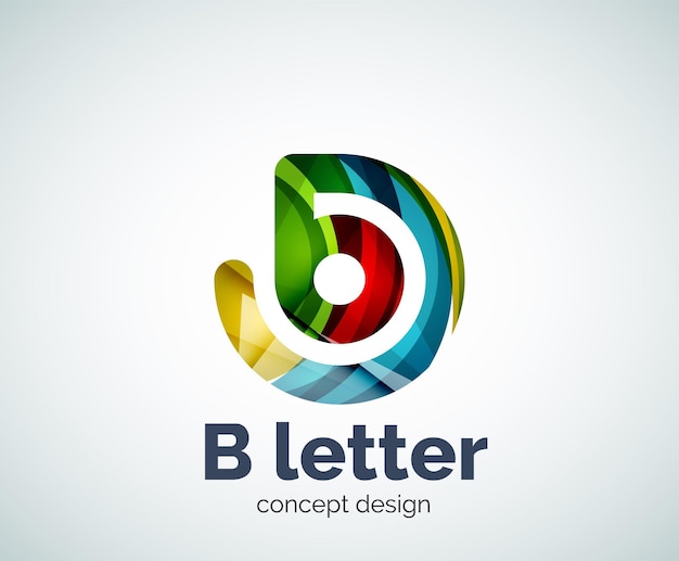 Vector letter concept logo template