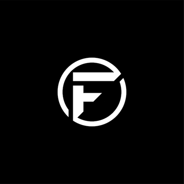 Vector letter F company logo design