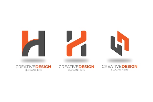 Vector vector letter h creative business company icon logo design