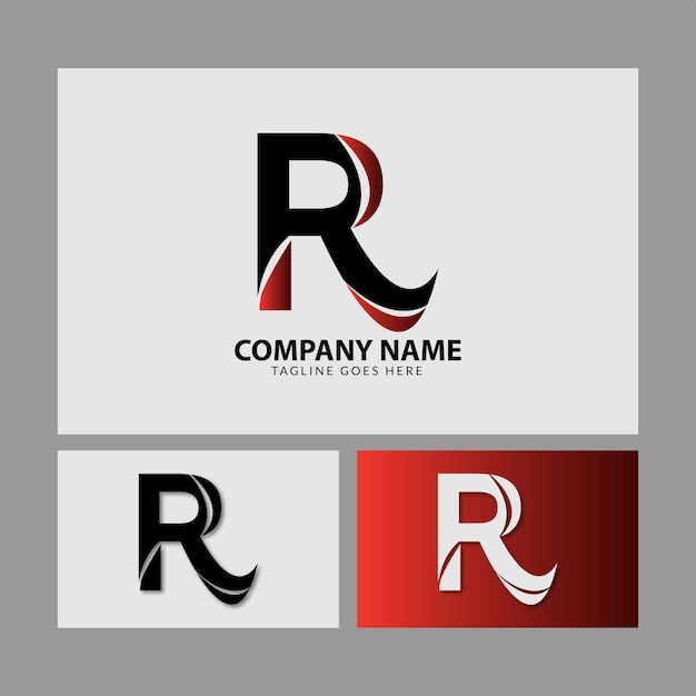 Vector Letter R Logo consulting, initial, finance company