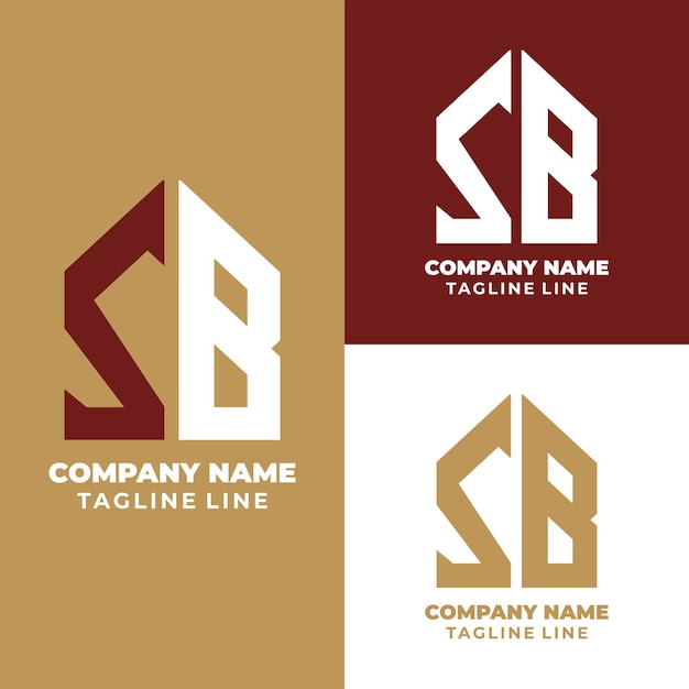 Vector letter s logo collection and initial sb logo design template