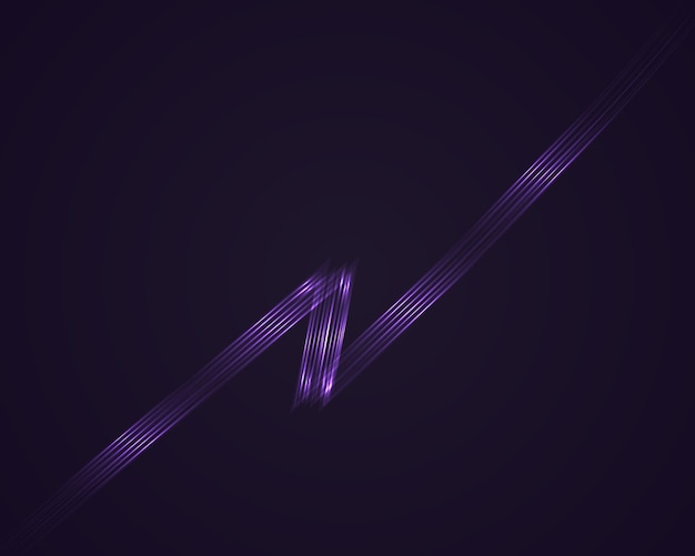 Vector Lightning Glow lines