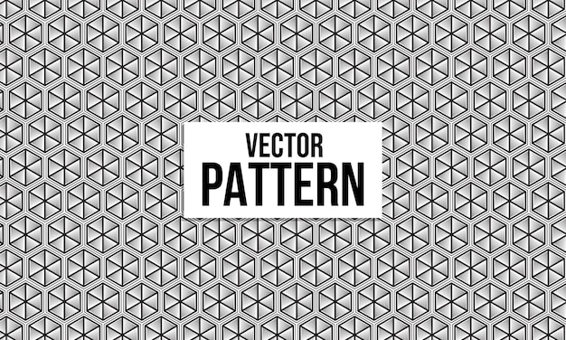 Vector linear pattern with hexagons