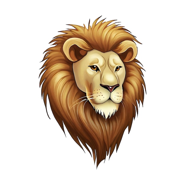 vector lion crown isolated on a white background