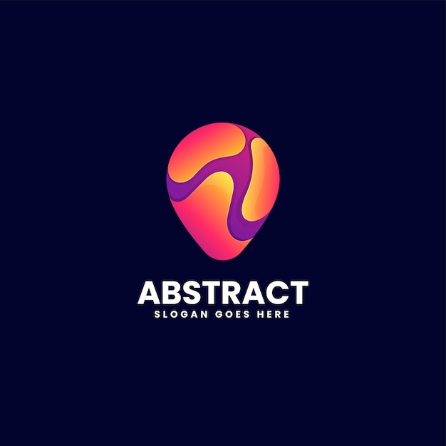 Vector Logo Illustration Abstract Gradient Colorful Style