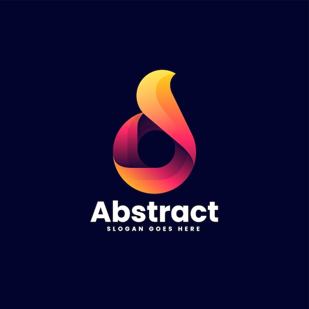 Vector Logo Illustration Abstract Gradient Colorful Style