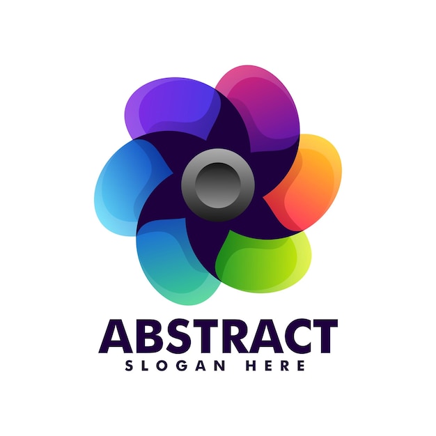 Vector Logo Illustration Abstract Gradient Colorful Style