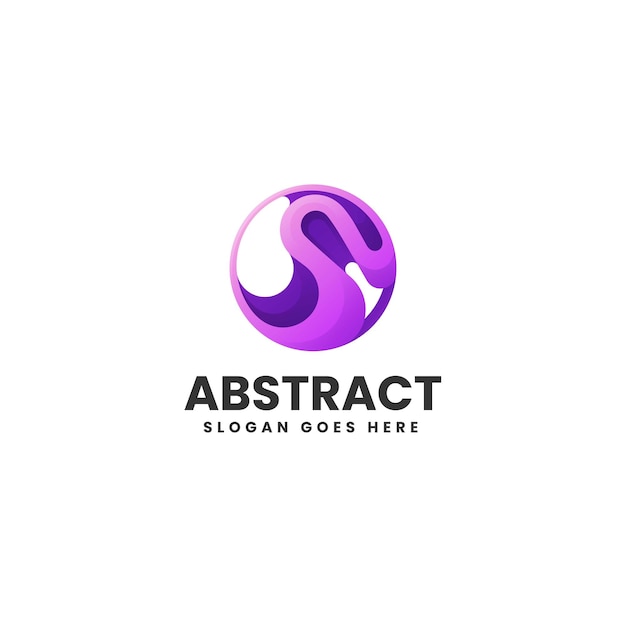 Vector Logo Illustration Abstract Gradient Colorful Style