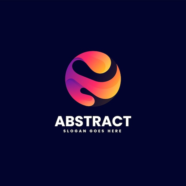 Vector Logo Illustration Abstract Gradient Colorful Style