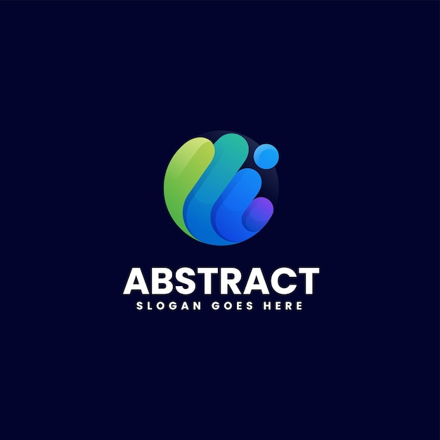 Vector Logo Illustration Abstract Gradient Colorful Style