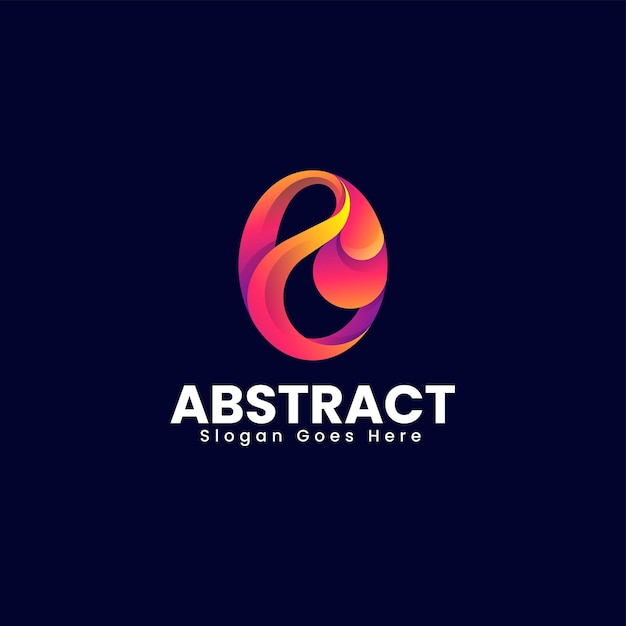 Vector Logo Illustration Abstract Gradient Colorful Style