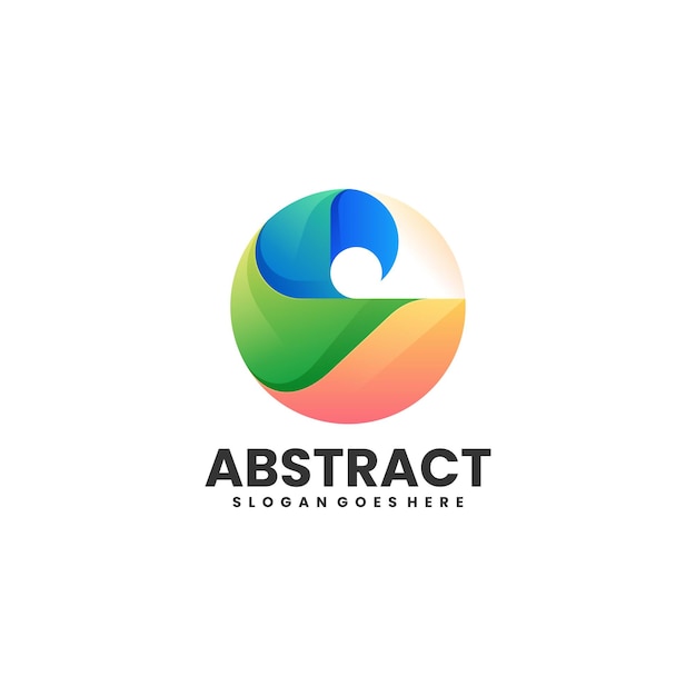 Vector Logo Illustration Abstract Gradient Colorful Style