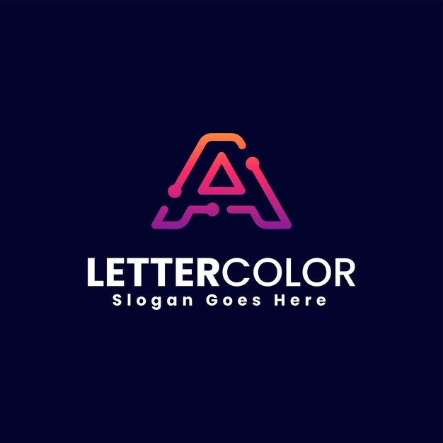 Vector Logo Illustration Abstract Letter B Line Shape Colorful Style