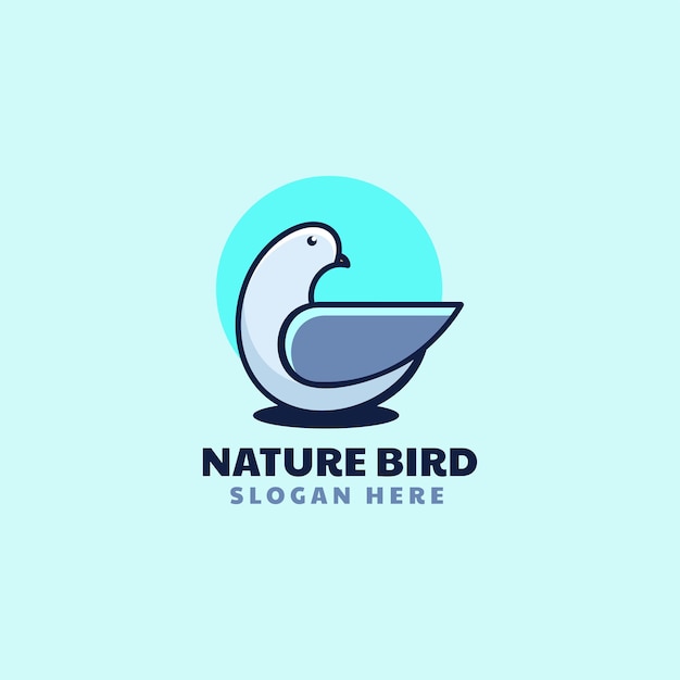 Vector vector logo illustration nature bird simple mascot style