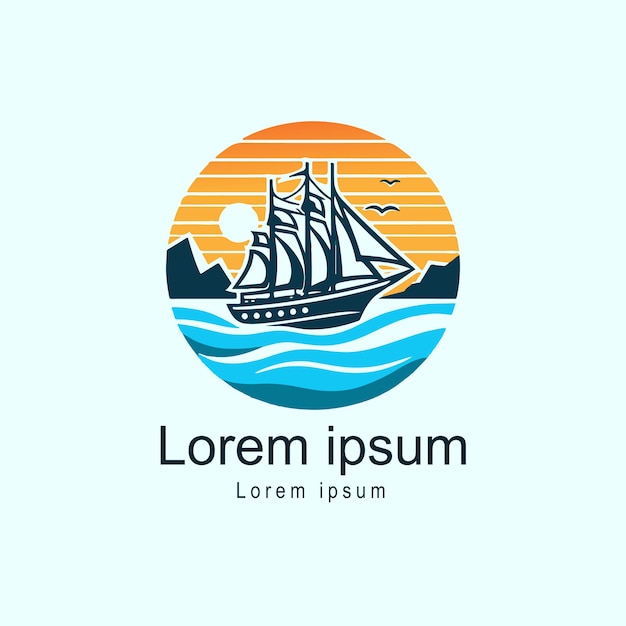 vector lorem ipsum illustration silhouette logo