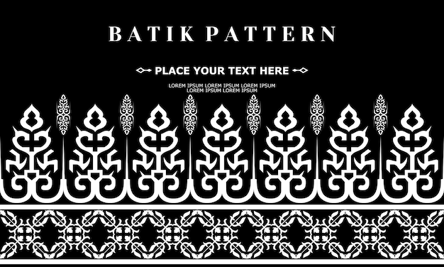 vector luxury and elegant traditional batik ornament pattern