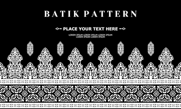 vector luxury and elegant traditional batik ornament pattern