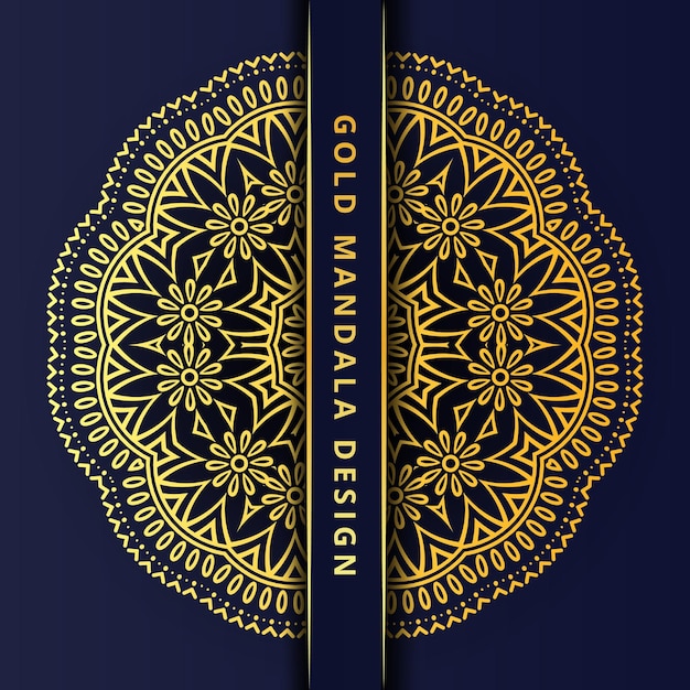 Vector luxury Golden mandala background Design