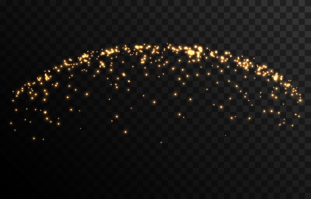 Vector magic glow. Sparkling light, sparkle dust png. Sparkling magical dust. Christmas light.