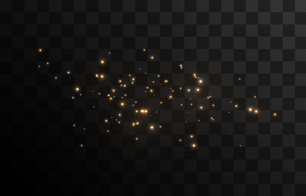 Vector magic glow. Sparkling light, sparkle dust png. Sparkling magical dust. Christmas light.