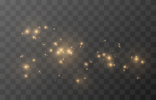 Vector magic glow. Sparkling light, sparkle