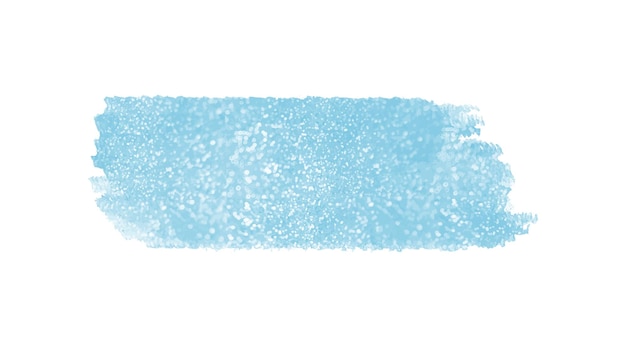 Vector magical Christmas watercolor brushes with sparkles and stars in blue background.