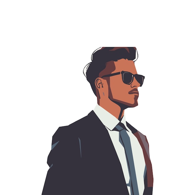 Vector vector of man wearing business outfit