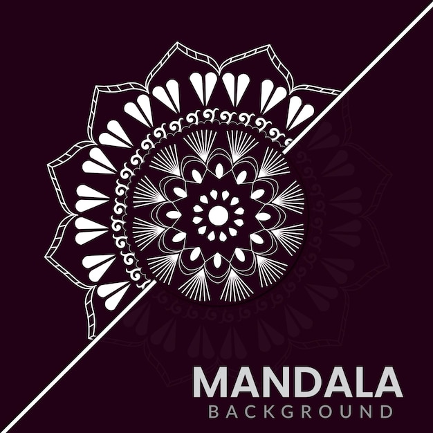 Vector Mandala Background Design