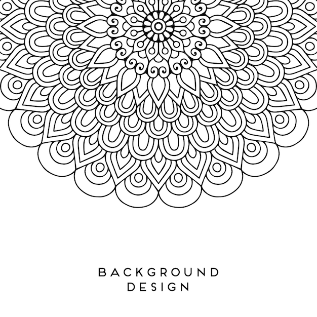 Vector mandala background