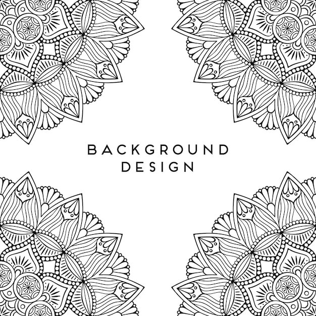 Vector mandala background